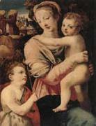 unknow artist The Madonna and child with the infant saint john the baptist France oil painting artist